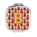 Carolines Treasures Letter B Football Maroon and Gold Compact Mirror CJ1081-BSCM